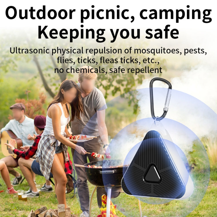 709 Outdoor Camping Ultrasonic Portable Mosquito Repeller(Black) - Outdoor Insect Repellent by buy2fix | Online Shopping UK | buy2fix