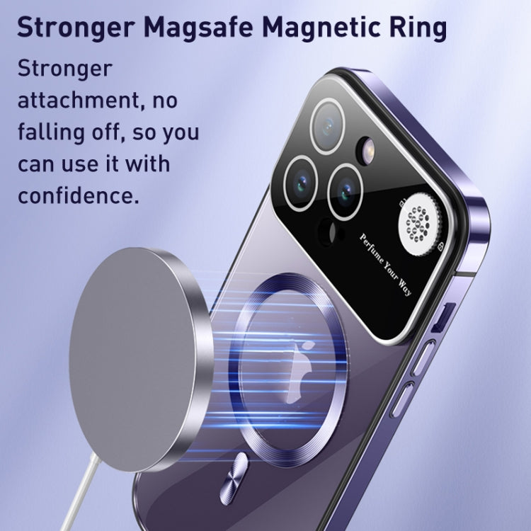 For iPhone 15 Pro Max Aromatherapy MagSafe Magnetic Phone Case(Starlight Silver) - iPhone 15 Pro Max Cases by buy2fix | Online Shopping UK | buy2fix