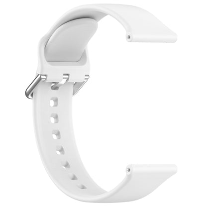 24mm Universal Small Waist Silicone Watch Band(White) - 22mm Bands by buy2fix | Online Shopping UK | buy2fix