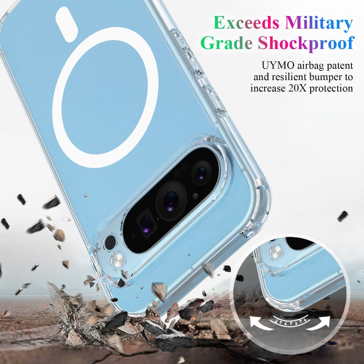 For Google Pixel 9 Pro XL MagSafe Clear Acrylic PC Hybrid TPU Phone Case(Transparent) - Google Cases by buy2fix | Online Shopping UK | buy2fix