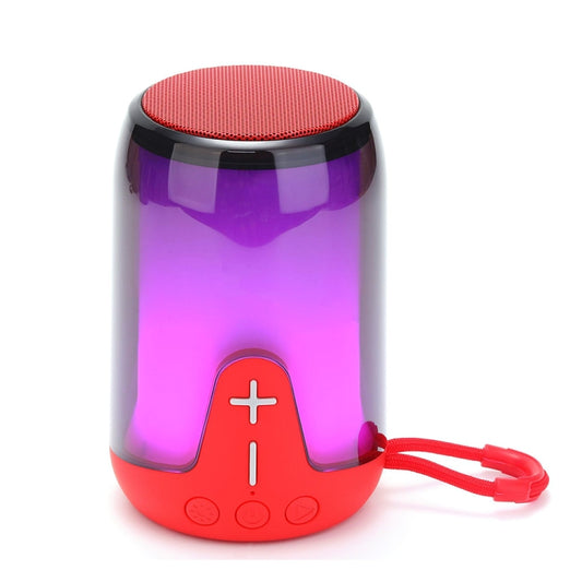 T&G TG-652 Portable RGB Light Transparent Bluetooth Speaker(Red) - Desktop Speaker by T&G | Online Shopping UK | buy2fix