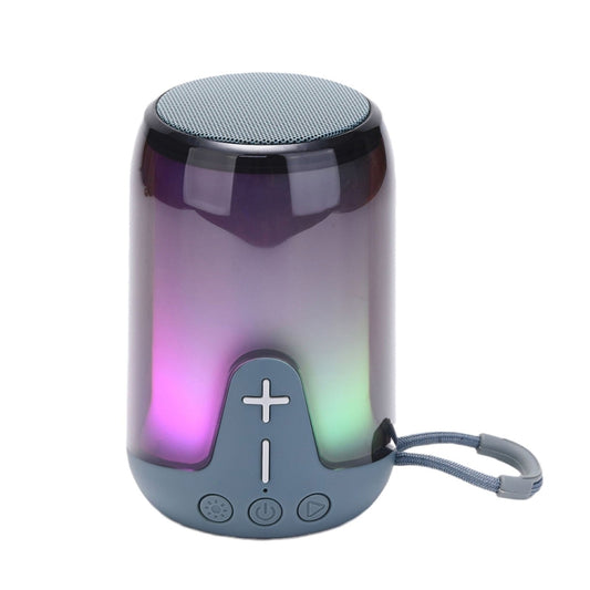 T&G TG-652 Portable RGB Light Transparent Bluetooth Speaker(Grey) - Desktop Speaker by T&G | Online Shopping UK | buy2fix