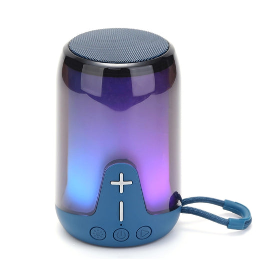 T&G TG-652 Portable RGB Light Transparent Bluetooth Speaker(Blue) - Desktop Speaker by T&G | Online Shopping UK | buy2fix