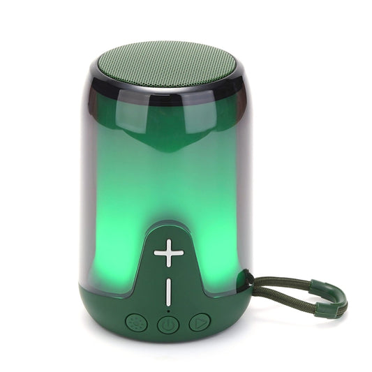 T&G TG-652 Portable RGB Light Transparent Bluetooth Speaker(Green) - Desktop Speaker by T&G | Online Shopping UK | buy2fix