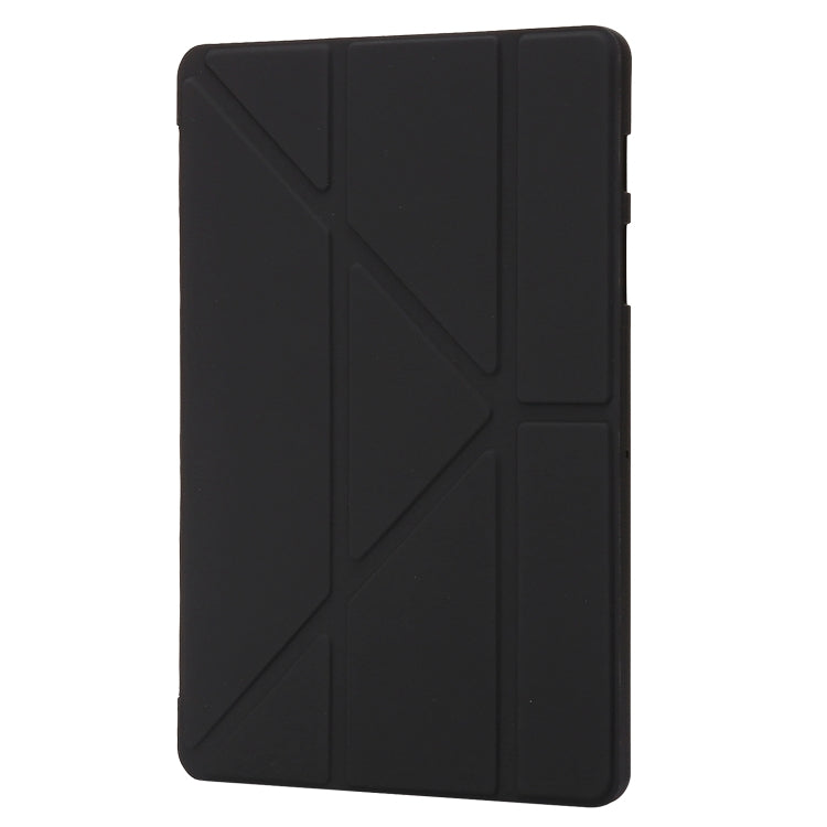 For Samsung Galaxy Tab S9+ Deformation Silicone Leather Tablet Case(Black) - Galaxy Tab S9+ Cases by buy2fix | Online Shopping UK | buy2fix