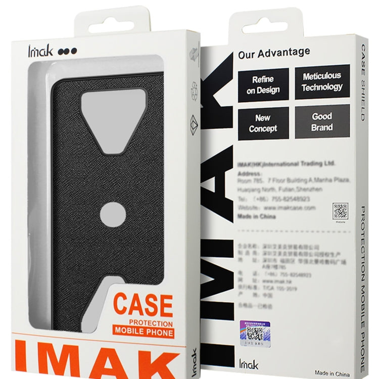 For iPhone 15 Pro Max IMAK LX-5 Series Shockproof PC + PU + TPU Protective Phone Case(Weaving Texture) - iPhone 15 Pro Max Cases by imak | Online Shopping UK | buy2fix