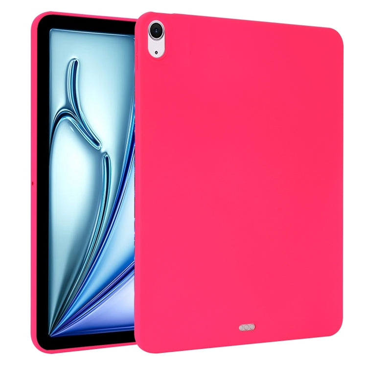 For iPad Air 11 2024 Oil Spray Skin-friendly TPU Tablet Case(Rose Red) - iPad Air 11 2024 Cases by buy2fix | Online Shopping UK | buy2fix