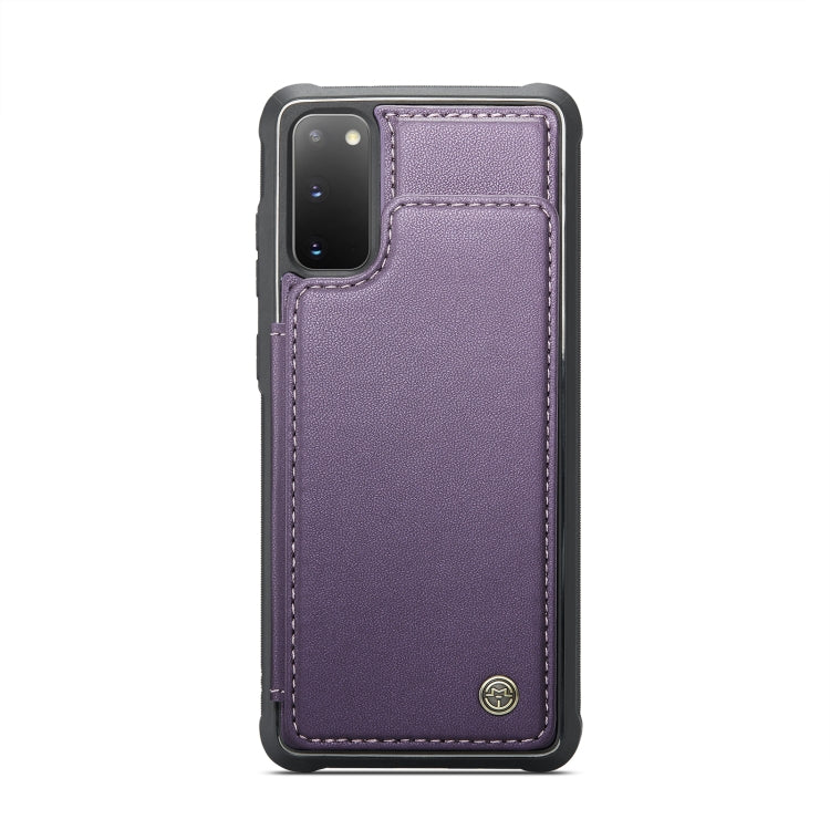 For Samsung Galaxy S20 CaseMe C22 Card Slots Holder RFID Anti-theft Phone Case(Purple) - Galaxy Phone Cases by CaseMe | Online Shopping UK | buy2fix