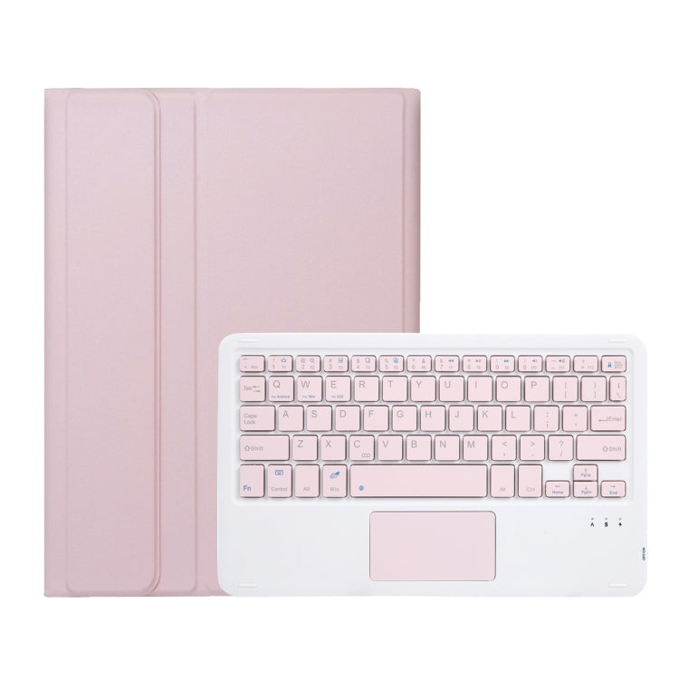 For Xiaomi Redmi Pad SE 11 inch A0N9-A Lambskin Texture Ultra-thin Detachable Bluetooth Keyboard Leather Case with Touchpad(Pink) - Others Keyboard by buy2fix | Online Shopping UK | buy2fix