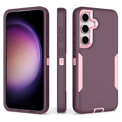 For Samsung Galaxy S24+ 5G 2 in 1 Magnetic PC + TPU Phone Case(Purple Red+Pink) - Galaxy S24+ 5G Cases by buy2fix | Online Shopping UK | buy2fix