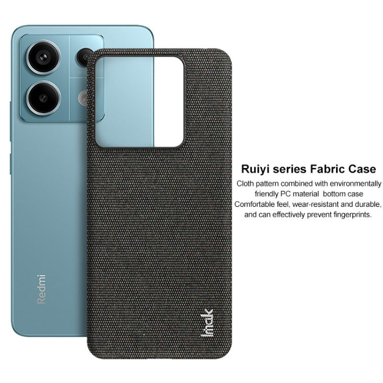 For Xiaomi Redmi Note 13 Pro 5G imak Ruiyi Series Cloth Texture PU + PC Phone Case(Light Grey) - Note 13 Pro Cases by imak | Online Shopping UK | buy2fix