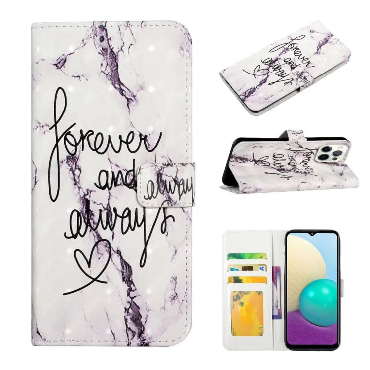 For iPhone 16 Pro Oil Embossed 3D Drawing Leather Phone Case(Words Marble) - iPhone 16 Pro Cases by buy2fix | Online Shopping UK | buy2fix