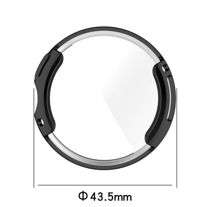 For Google Pixel Watch 2 Full Coverage TPU Electroplated Watch Protective Case(Black) - Watch Cases by buy2fix | Online Shopping UK | buy2fix