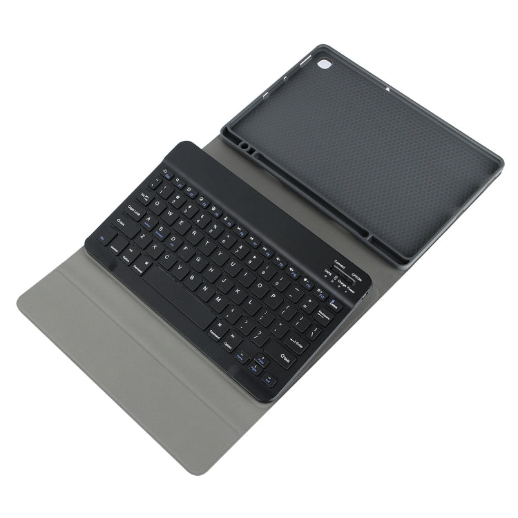 For Samsung Galaxy Tab A9+ Square Cap Bluetooth Keyboard Leather Case with Pen Slot(Black) - Samsung Keyboard by buy2fix | Online Shopping UK | buy2fix
