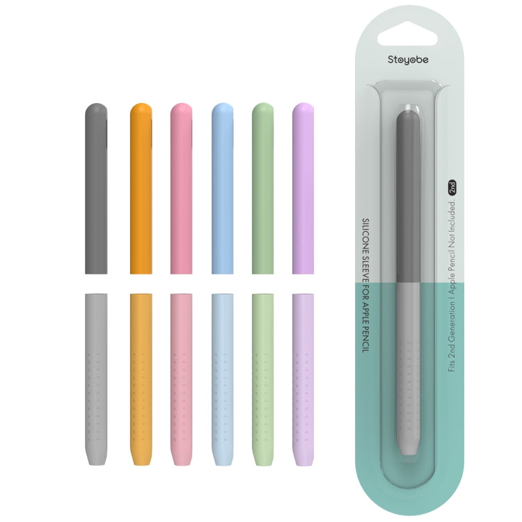 For Apple Pencil 2 / Pro DUX DUCIS Detachable Gradient Colorful Stylus Case(Gradient Grey) - Pencil Accessories by DUX DUCIS | Online Shopping UK | buy2fix