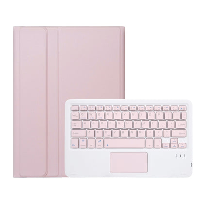 For Samsung Galaxy Tab A9+ X210/X215/X215 A09B-A Candy Color TPU Touch Bluetooth Keyboard Leather Tablet Case with Pen Holder(Pink) - Samsung Keyboard by buy2fix | Online Shopping UK | buy2fix