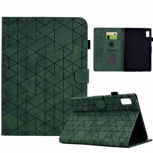 For Lenovo Tab M9 Rhombus TPU Smart Leather Tablet Case(Green) - Lenovo by buy2fix | Online Shopping UK | buy2fix