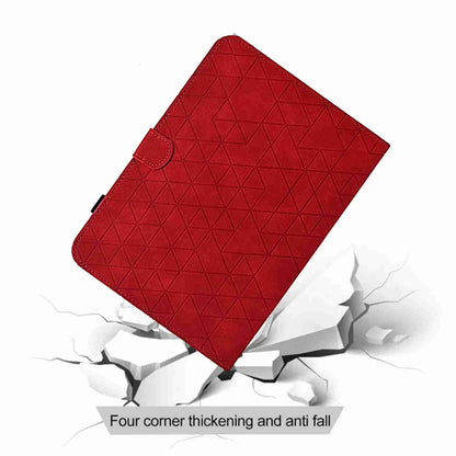 For Samsung Galaxy Tab S9 Rhombus TPU Smart Leather Tablet Case(Red) - Galaxy Tab S9 Cases by buy2fix | Online Shopping UK | buy2fix