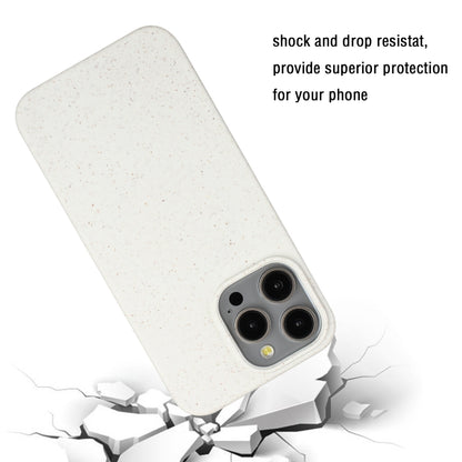 For iPhone 14 Pro Wheat MagSafe Magnetic Straw Material + TPU Phone Case(White) - iPhone 14 Pro Cases by buy2fix | Online Shopping UK | buy2fix