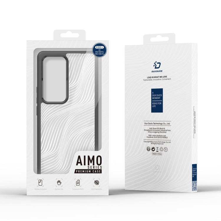 For vivo S18 / S18 Pro / V30 / V30 Pro DUX DUCIS Aimo Series TPU + PC Frosted Feel Phone Case(Black) - S18 Cases by DUX DUCIS | Online Shopping UK | buy2fix