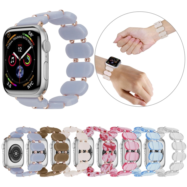 For Apple Watch Series 3 38mm Stretch Resin Watch Band(Colorful) - Watch Bands by buy2fix | Online Shopping UK | buy2fix