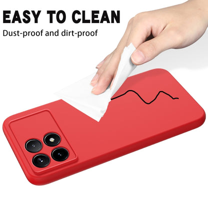 For Xiaomi Redmi K70/K70 Pro Solid Color Liquid Silicone Dropproof Full Coverage Phone Case(Red) - K70 Pro Cases by buy2fix | Online Shopping UK | buy2fix