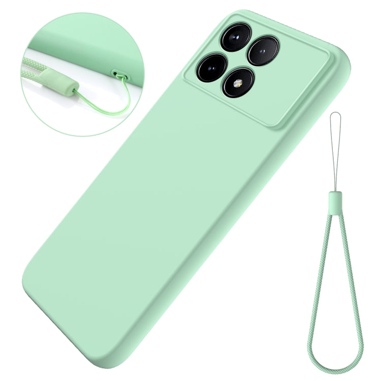 For Xiaomi Redmi K70/K70 Pro Solid Color Liquid Silicone Dropproof Full Coverage Phone Case(Green) - K70 Pro Cases by buy2fix | Online Shopping UK | buy2fix