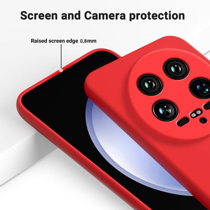 For Xiaomi 14 Ultra Solid Color Liquid Silicone Dropproof Full Coverage Phone Case(Red) - 14 Ultra Cases by buy2fix | Online Shopping UK | buy2fix