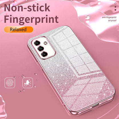 For Samsung Galaxy F14 5G Gradient Glitter Powder Electroplated Phone Case(Pink) - Galaxy Phone Cases by buy2fix | Online Shopping UK | buy2fix