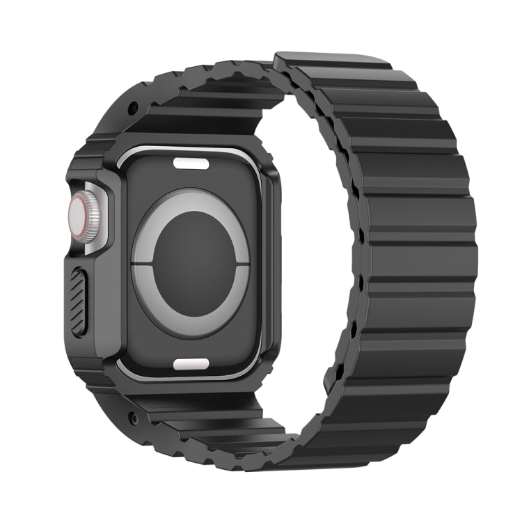 For Apple Watch Series 6 44mm DUX DUCIS OA Series Integrated Magnetic Watch Band(Black) - Watch Bands by DUX DUCIS | Online Shopping UK | buy2fix