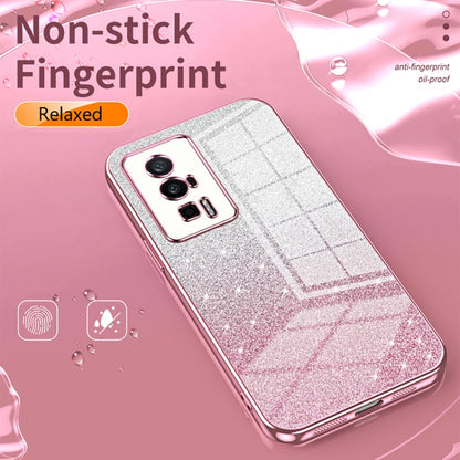 For Xiaomi 13 Pro Gradient Glitter Powder Electroplated Phone Case(Silver) - 13 Pro Cases by buy2fix | Online Shopping UK | buy2fix