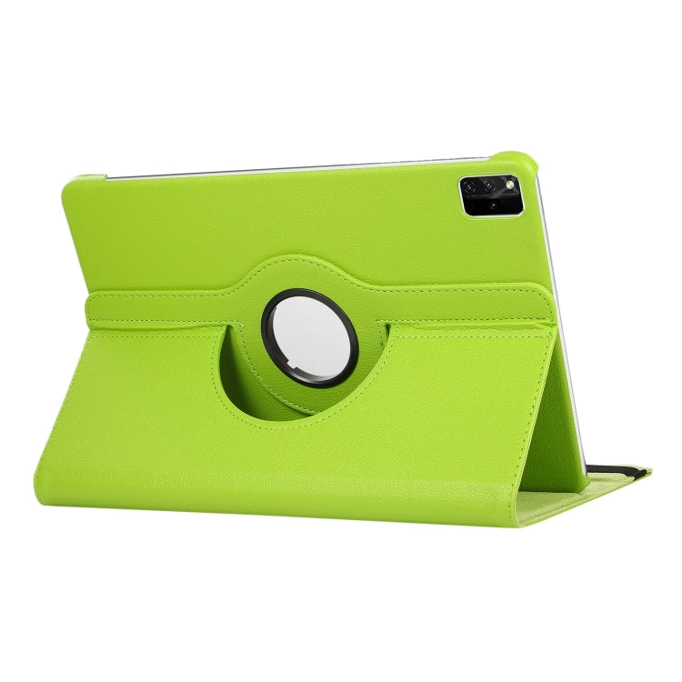 For Lenovo Tab M11 / Xiaoxin Pad 11 2024 360 Degree Rotation Litchi Texture Leather Tablet Case(Green) - Lenovo by buy2fix | Online Shopping UK | buy2fix