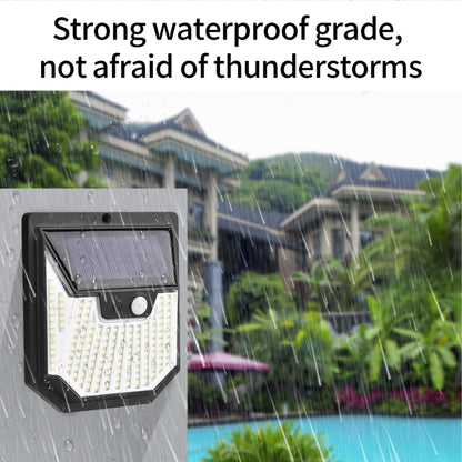 8pcs XY0159 159 LEDs Outdoor Solar Human Body Sensor Courtyard Wall Light - Solar Lights by buy2fix | Online Shopping UK | buy2fix