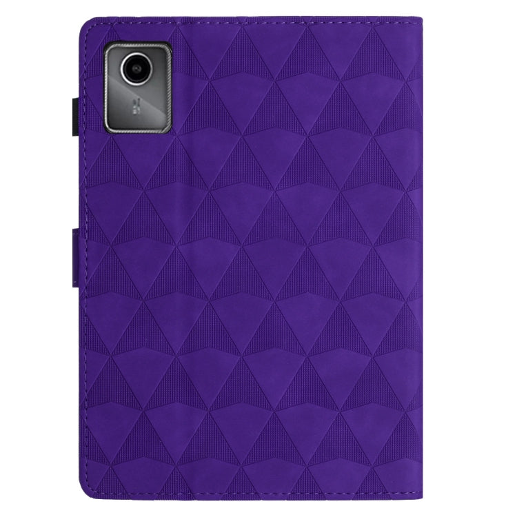 For Lenovo Tab M11/Xiaoxin Pad 11 2024 Diamond Texture Embossed Leather Smart Tablet Case(Purple) - Lenovo by buy2fix | Online Shopping UK | buy2fix