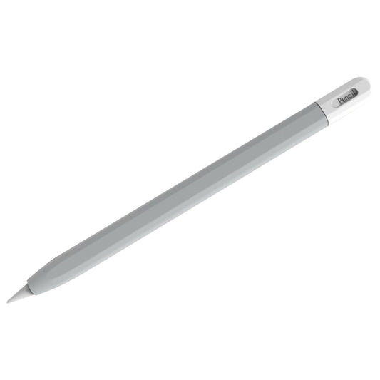 For Apple Pencil (USB-C) Stylus Pen Protective Cover with Nib Cover(Grey+White) - Pencil Accessories by buy2fix | Online Shopping UK | buy2fix