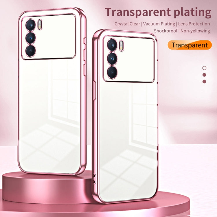 For OPPO K9 Pro Transparent Plating Fine Hole Phone Case(Purple) - OPPO Cases by buy2fix | Online Shopping UK | buy2fix