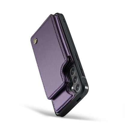 For Samsung Galaxy S24 5G CaseMe C22 PC+TPU Business Style RFID Anti-theft Leather Phone Case(Purple) - Galaxy S24 5G Cases by CaseMe | Online Shopping UK | buy2fix