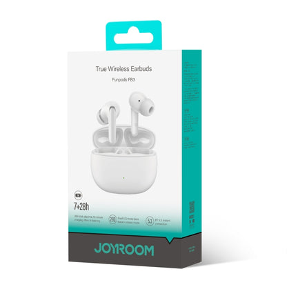 JOYROOM Funpods Series JR-FB3 In-ear True Wireless Earbuds(White) - Bluetooth Earphone by JOYROOM | Online Shopping UK | buy2fix