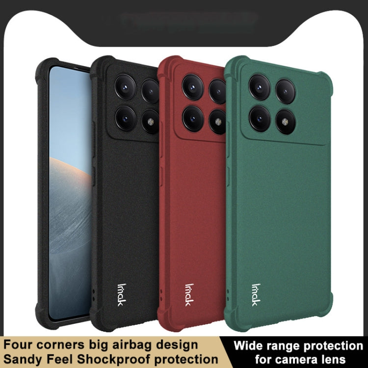 For Xiaomi Redmi K70 5G / K70 Pro 5G imak Shockproof Airbag TPU Phone Case(Matte Black) - K70 Pro Cases by imak | Online Shopping UK | buy2fix