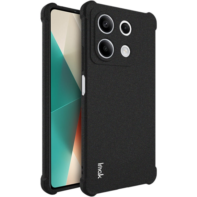 For Xiaomi Redmi Note 13 5G imak Shockproof Airbag TPU Phone Case(Matte Black) - Xiaomi Cases by imak | Online Shopping UK | buy2fix