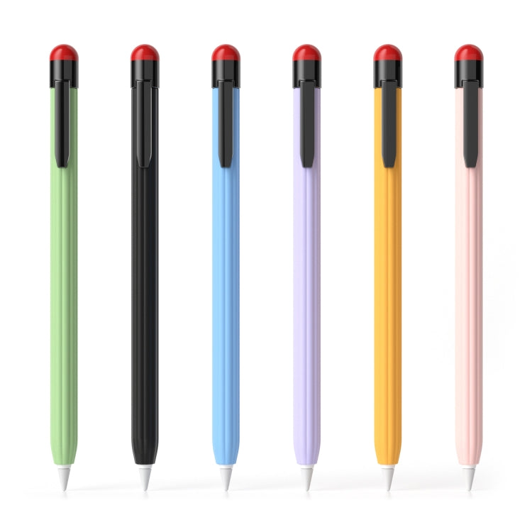 For Apple Pencil 2 Pen Clip Ultra Thin Series Stylus Pen Protective Case(Matcha Green) - Pencil Accessories by buy2fix | Online Shopping UK | buy2fix