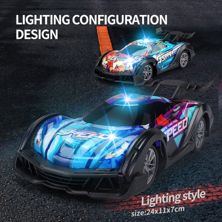 Q170 Colorful Lights Racing Four-wheel Drive Remote Control Car(Blue) - RC Cars by buy2fix | Online Shopping UK | buy2fix