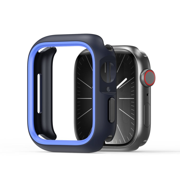 For Apple Watch 9 / 8 / 7 45mm DUX DUCIS Bamo Series Hollow PC + TPU Watch Protective Case(Midnight Blue+Blue) - Watch Cases by DUX DUCIS | Online Shopping UK | buy2fix