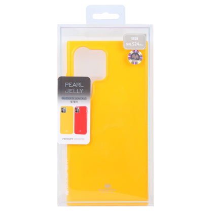 For Samsung Galaxy S24 Ultra 5G GOOSPERY PEARL JELLY Shockproof TPU Phone Case(Yellow) - Galaxy S24 Ultra 5G Cases by GOOSPERY | Online Shopping UK | buy2fix
