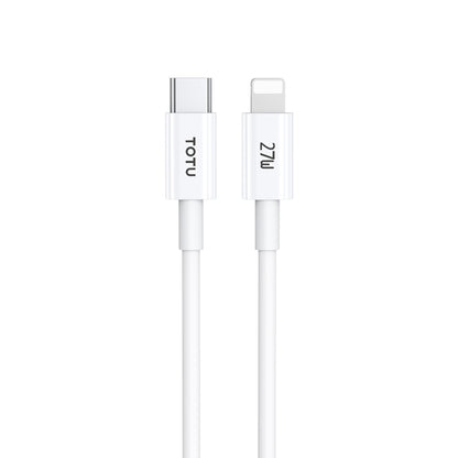 TOTU CB-1-PD 27W USB-C/Type-C to 8 Pin Data Cable, Length: 1m(White) - 2 in 1 Cable by TOTUDESIGN | Online Shopping UK | buy2fix