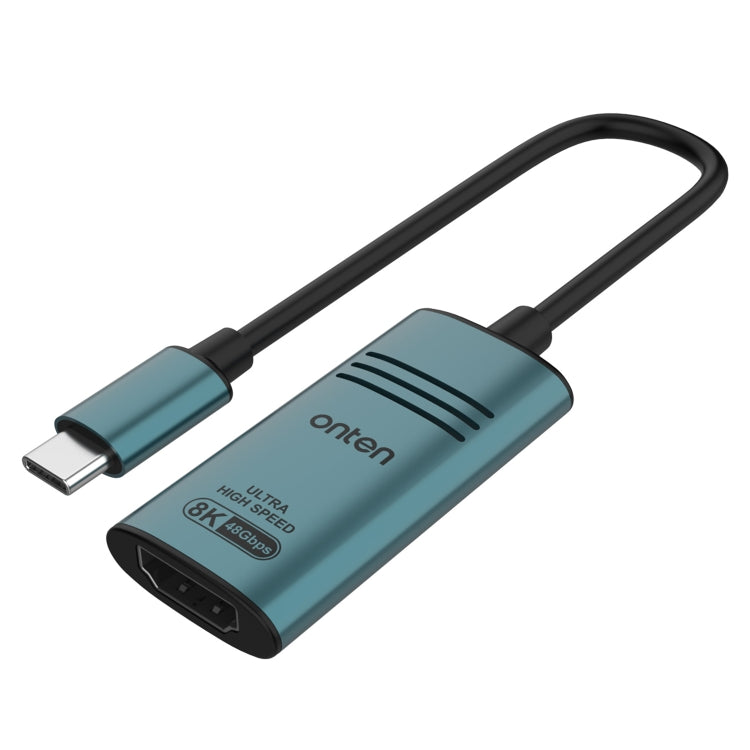 Onten UC981 8K 30Hz USB-C / Type-C to HDMI Video Converter Adapter(Pine Green) - Cable & Adapters by Onten | Online Shopping UK | buy2fix