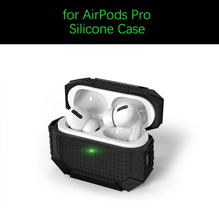 For AirPods 3 Wireless Earphones Shockproof Armor Silicone Protective Case(Black) - For AirPods 3 by buy2fix | Online Shopping UK | buy2fix