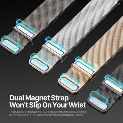 For Apple Watch Series 9 41mm DUX DUCIS Milanese Pro Series Stainless Steel Watch Band(Silver) - Watch Bands by DUX DUCIS | Online Shopping UK | buy2fix