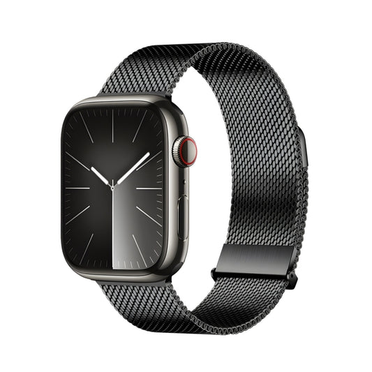 For Apple Watch Series 8 41mm DUX DUCIS Milanese Pro Series Stainless Steel Watch Band(Black) - Watch Bands by DUX DUCIS | Online Shopping UK | buy2fix