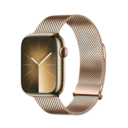 For Apple Watch SE 2022 40mm DUX DUCIS Milanese Pro Series Stainless Steel Watch Band(Gold) - Watch Bands by DUX DUCIS | Online Shopping UK | buy2fix